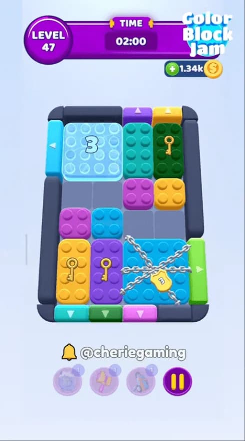 Color Block Jam Level 47 Solution - Puzzle Guide Preview