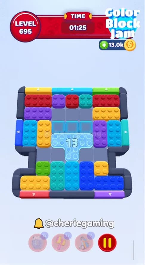 Color Block Jam Level 695 Solution - Puzzle Guide Preview